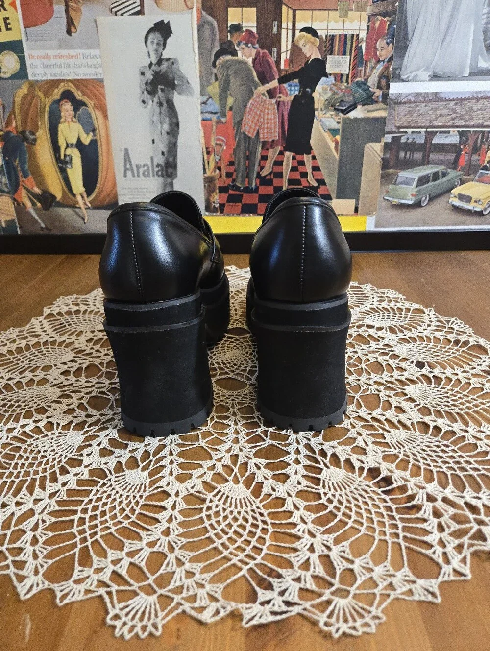 Foxblood Sabrina Black Platform Loafer Chunky  Women’s Shoes ✨️See Size Note✨️